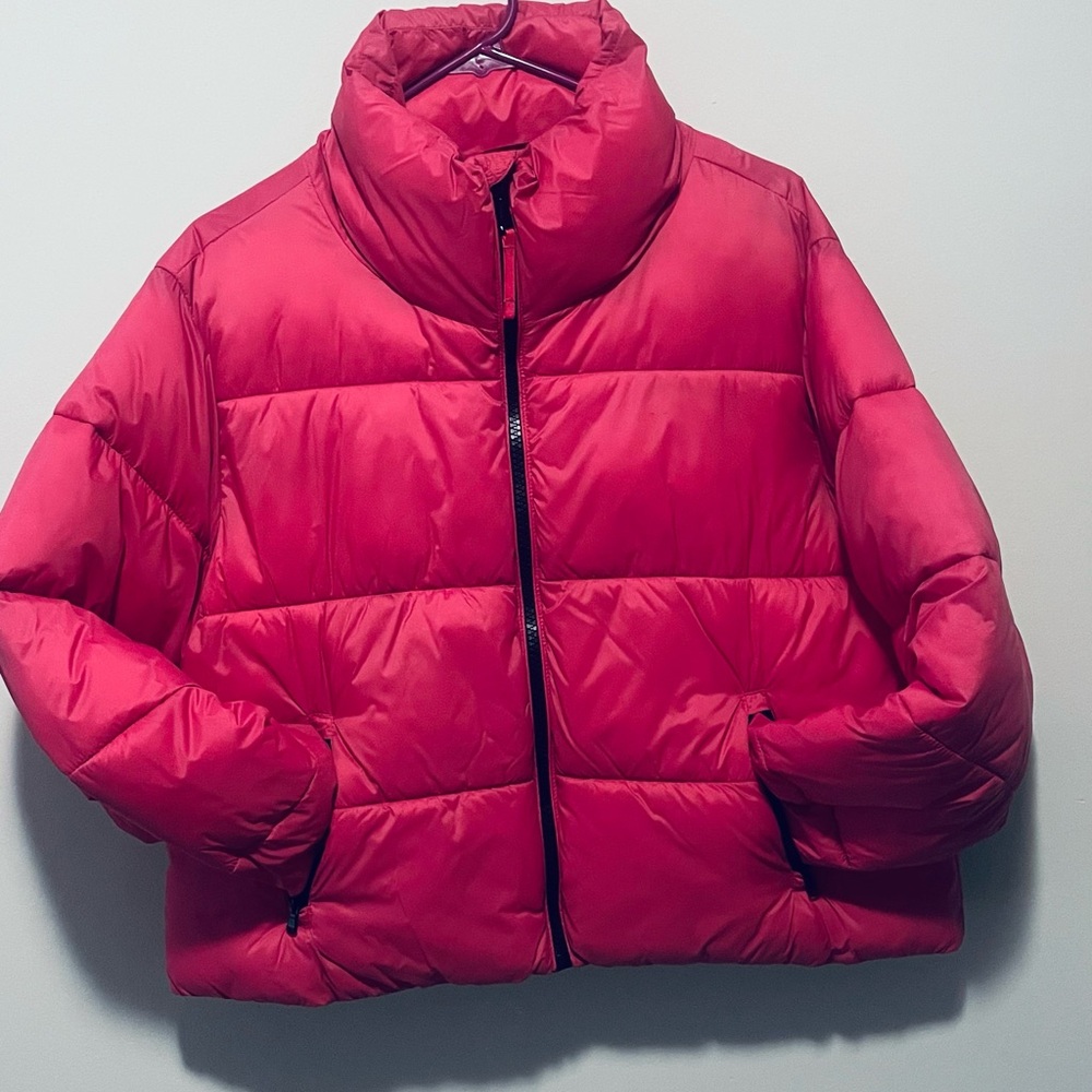 Old Navy Women's Puffer Jacket - Bright Pink